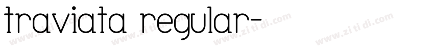 traviata regular字体转换